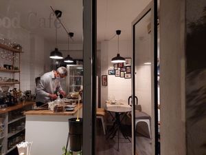 Interior at Peacefood Cafe in Montpellier