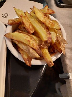 Fries at Peacefood Cafe in Montpellier