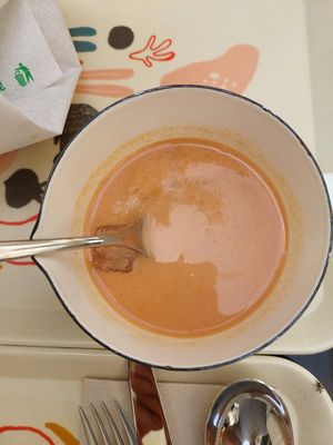 Gazpacho. at Peacefood Cafe in Montpellier