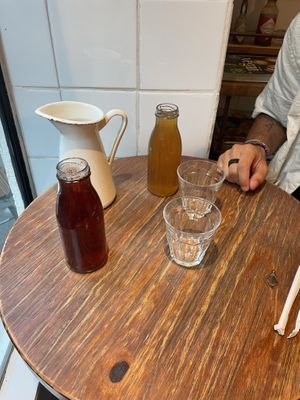 Ice tea  at Peacefood Cafe in Montpellier