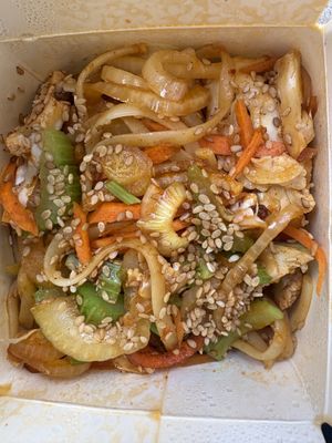 Noodles  at Peacefood Cafe in Montpellier