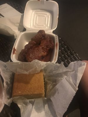 Cornbread and kalebone twists  at Soul Vegetarian - Highland in Atlanta