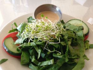 side salad at Soul Vegetarian - Highland in Atlanta