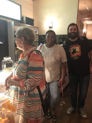 Friends at Soul Vegetarian - Highland in Atlanta