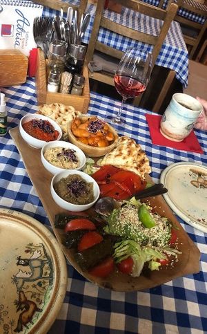 Vegan "Xeno" plate at Adria in Szentendre