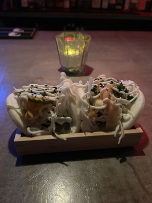 Tofu bao buns sub sriracha mayo for plain mayo  at Wunderbar in Bellows Falls