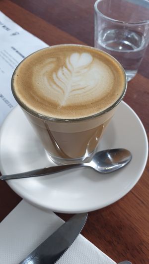 Oak milk Latte at Grouse in Carnegie