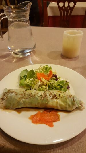Vorspeise - vietnamesische Rolle #yummie at Landare in San Sebastian