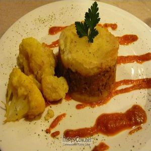 Soy and potato pie at Landare in San Sebastian