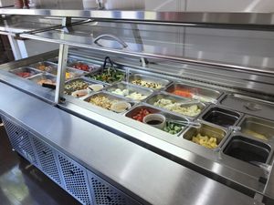 Buffet spread at Veggie Bowl in Nedlands