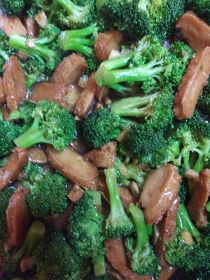 Chik Broccoli at Vege Kingdom Cafe in Newark