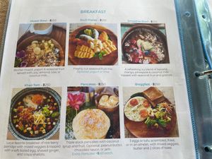 Unfortunately the pancakes are not vegan :( at Jaiyen Resort in Koh Yao Noi