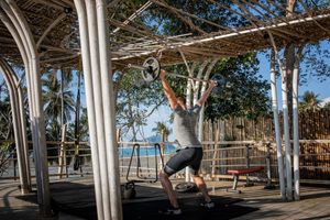 Outdoor gym at Jaiyen Resort in Koh Yao Noi