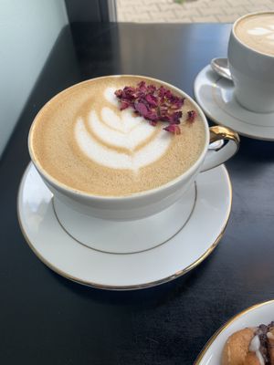 rose latte  at STOR - Bracka in Warsaw