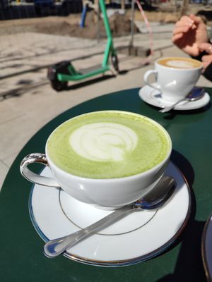 matcha latte at STOR - Bracka in Warsaw