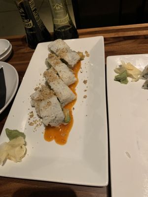 Avocado tempura (YUM!)  at Dragon King's Daughter in Louisville
