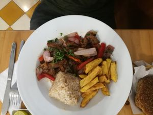 Special dish at Sabor y Vida in Lima