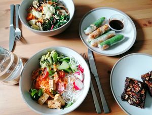 Delicious collection of different dishes at Dishidrop in Sheffield