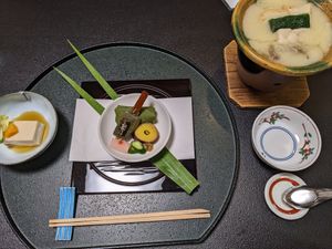 Dinner part 1 at Souji-in in Koya