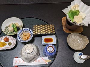 Breakfast (plus rice) at Souji-in in Koya