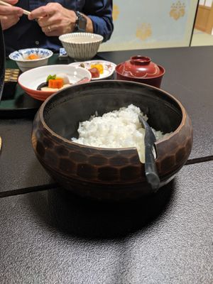 Breakfast rice at Souji-in in Koya