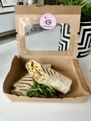 Brekkie burrito   at Brambles in Dubai