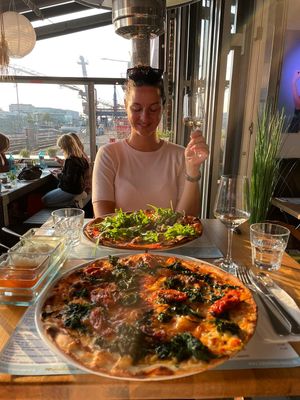 Best vegan Pizza ever! The cheese they use is so delicious!!! A must try if you visit Neuss 👍🏼 at Hafenliebe in Neuss