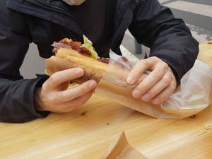 Corn sandwich at Putsch in Montreuil