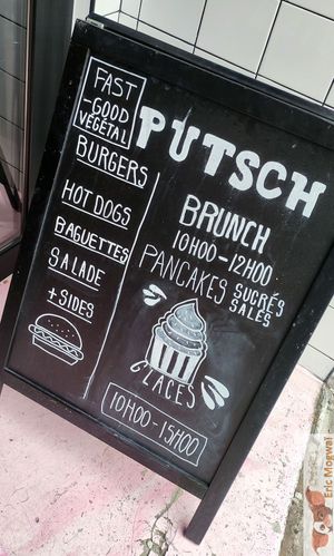 Brunch menu at Putsch in Montreuil