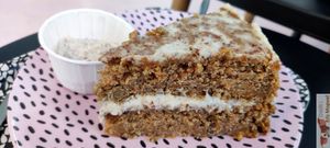 Carrot cake at Putsch in Montreuil