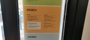 Brunch menu at Putsch in Montreuil