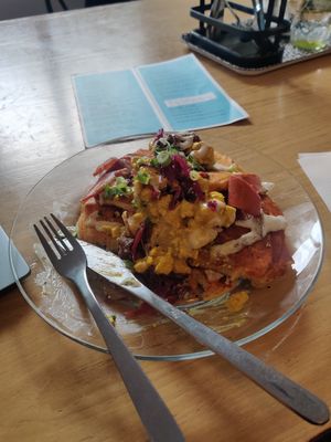 Pancakes salés at Putsch in Montreuil