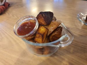 Spicey potatoes at Putsch in Montreuil