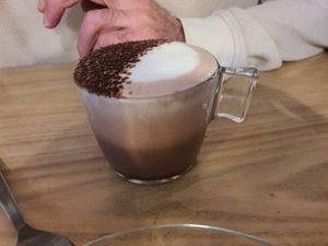 Choco latte at Putsch in Montreuil