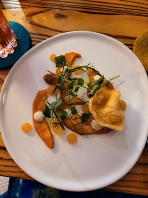 First course: cantaloupe at Southern Belle in Atlanta
