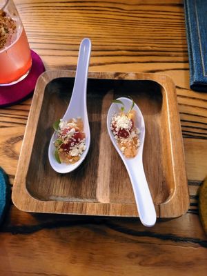 Opener: frozen watermelon gazpacho at Southern Belle in Atlanta