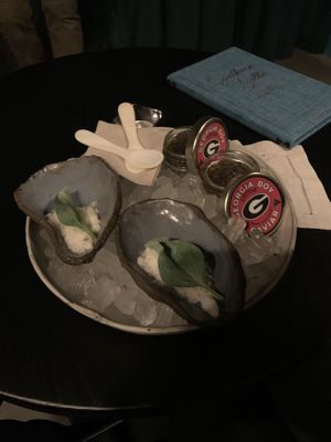 Vegan “caviar" at Southern Belle in Atlanta