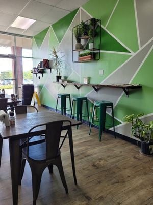 Decor at Vegan Town in Johnson City