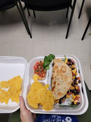 Glorious Quesadilla ! at Vegan Town in Johnson City