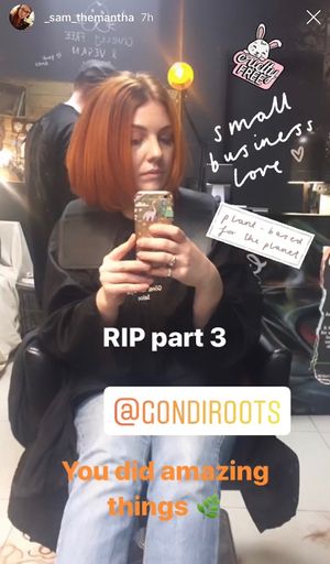 Client selfie  at Gondi Roots Salon in Cardiff