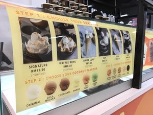 Menu at Sangkaya in Kuala Lumpur