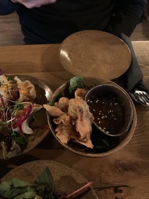 Dumplings at TA Vegan House in Hamburg