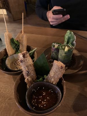 Tofu things at TA Vegan House in Hamburg