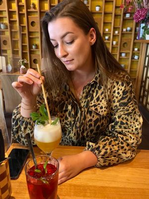 Happy about the choice :) at TA Vegan House in Hamburg