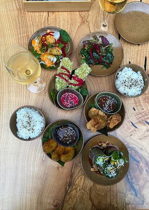 Everything was delicious!  at TA Vegan House in Hamburg