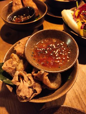 Wantans at TA Vegan House in Hamburg