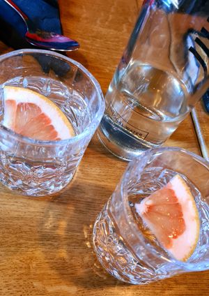 🌊🍊 at TA Vegan House in Hamburg