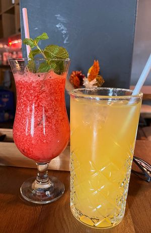 Drinks  at TA Vegan House in Hamburg