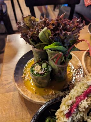 Summer rolls at TA Vegan House in Hamburg