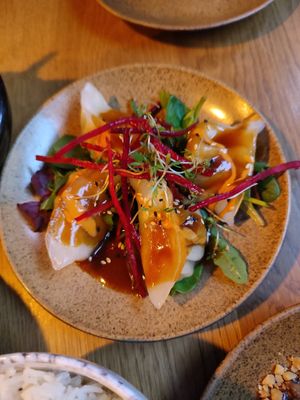 Dumplings at TA Vegan House in Hamburg